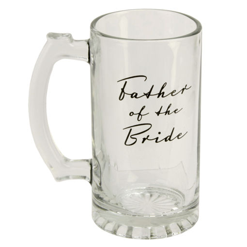 Picture of GLASS TANKARD FATHER OF THE BRIDE
